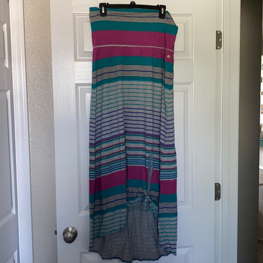 Roxy Striped Maxi Skirt